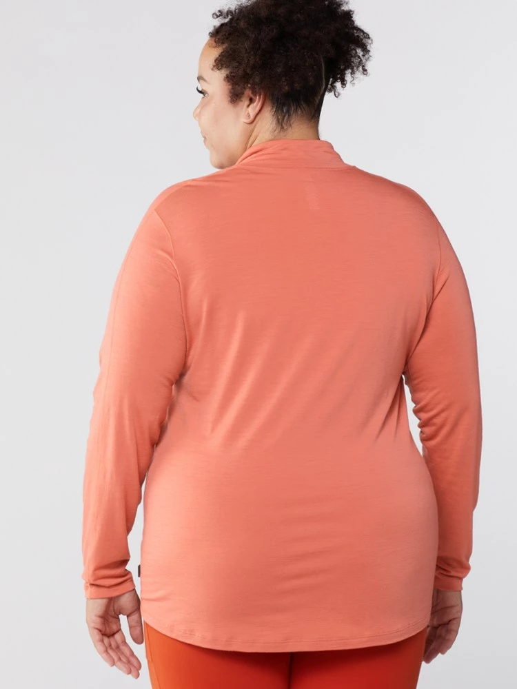 REI Co-op Merino 185 Long-Sleeve Half-Zip Base Layer Top - Women's Plus Sizes - Image 3