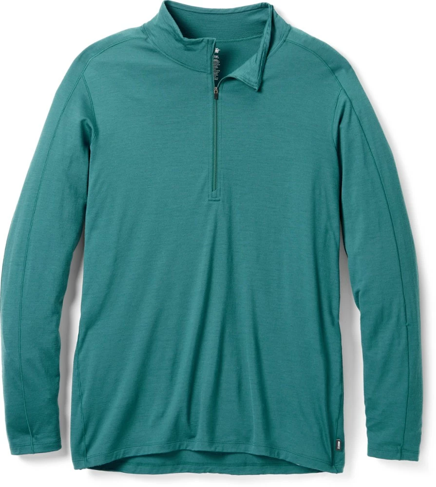 REI Co-op Merino 185 Long-Sleeve Half-Zip Base Layer Top - Women's Plus Sizes - Image 8
