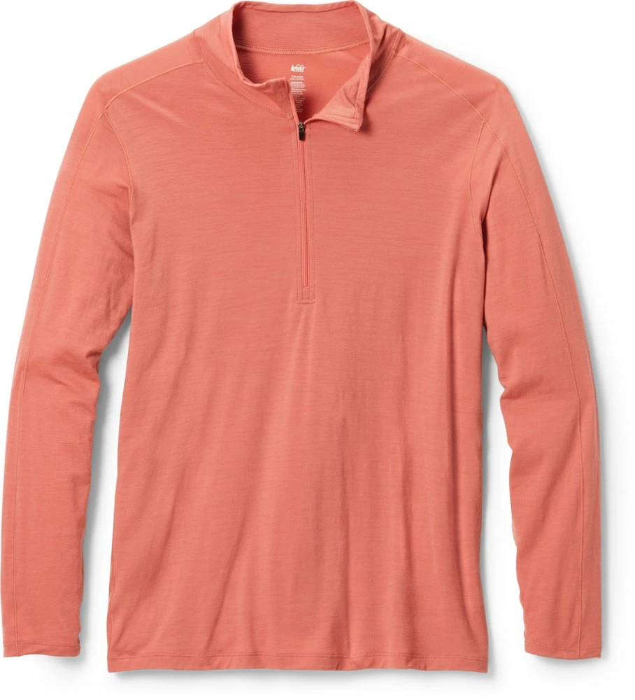 REI Co-op Merino 185 Long-Sleeve Half-Zip Base Layer Top - Women's Plus Sizes