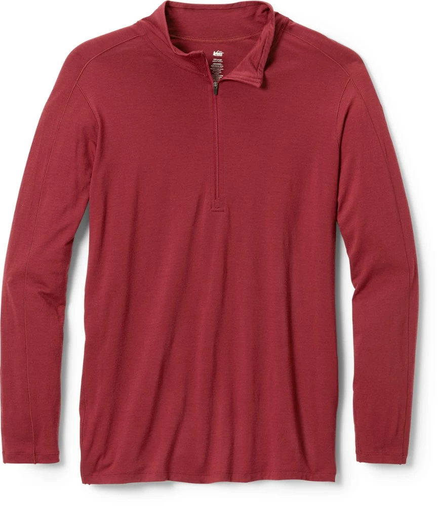 REI Co-op Merino 185 Long-Sleeve Half-Zip Base Layer Top - Women's Plus Sizes - Image 7